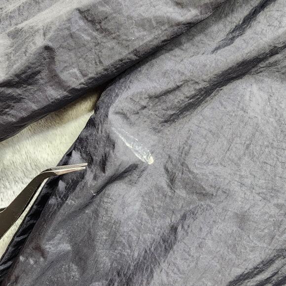 Vintage 90s Nike Jacket Womens S Black Green Reversible Full Zip Windbreaker - Picture 6 of 16